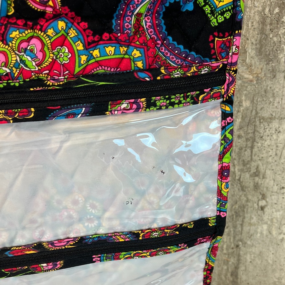 Vera Bradley Symphony in Hue Travel Hanging Cosmetic Organizer Bag Like New - Picture 4 of 5